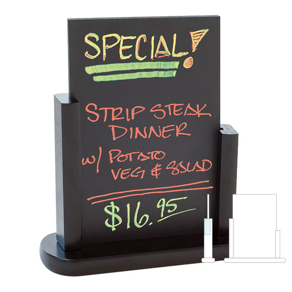Black slate table poster